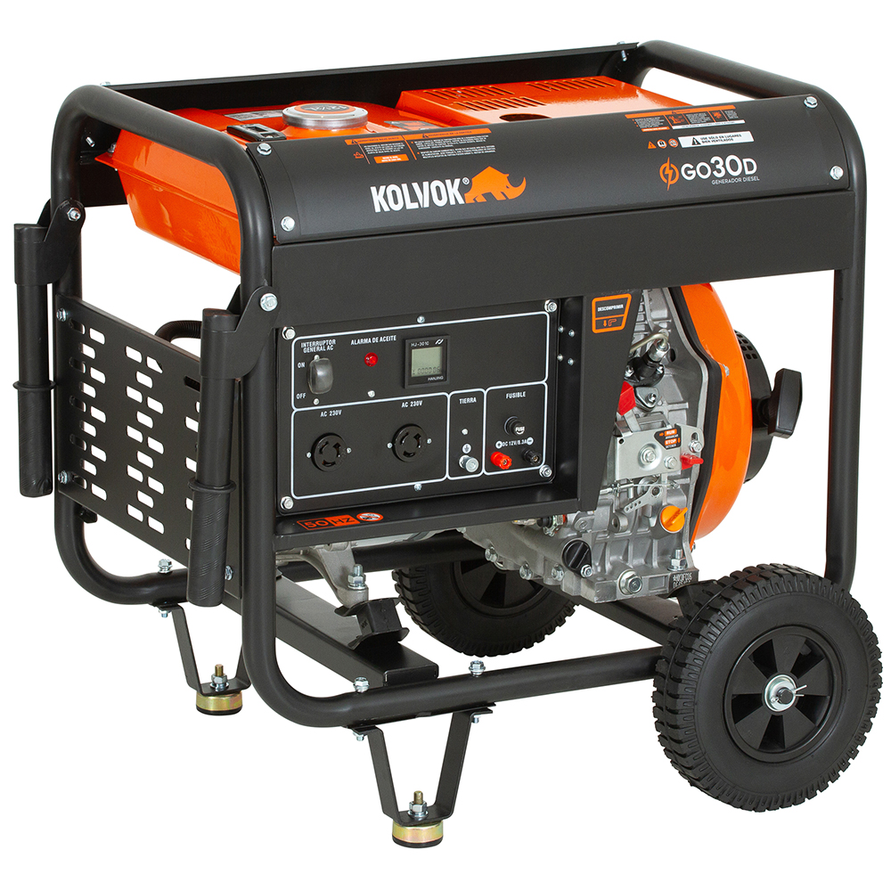 GENERADOR MONO GO30D 3KVA DIESEL KOLVOK - Imagen 3
