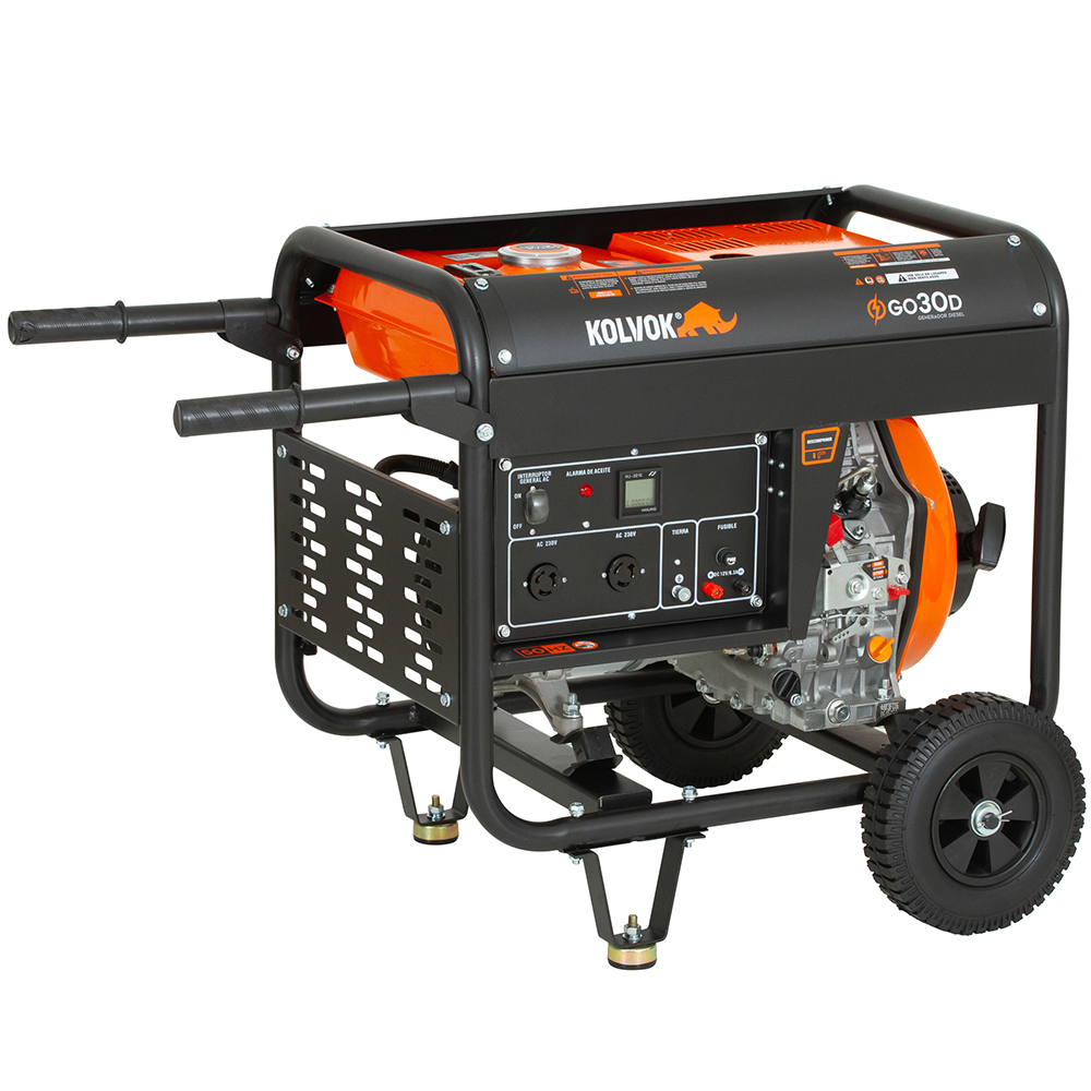 GENERADOR MONO GO30D 3KVA DIESEL KOLVOK - Imagen 6